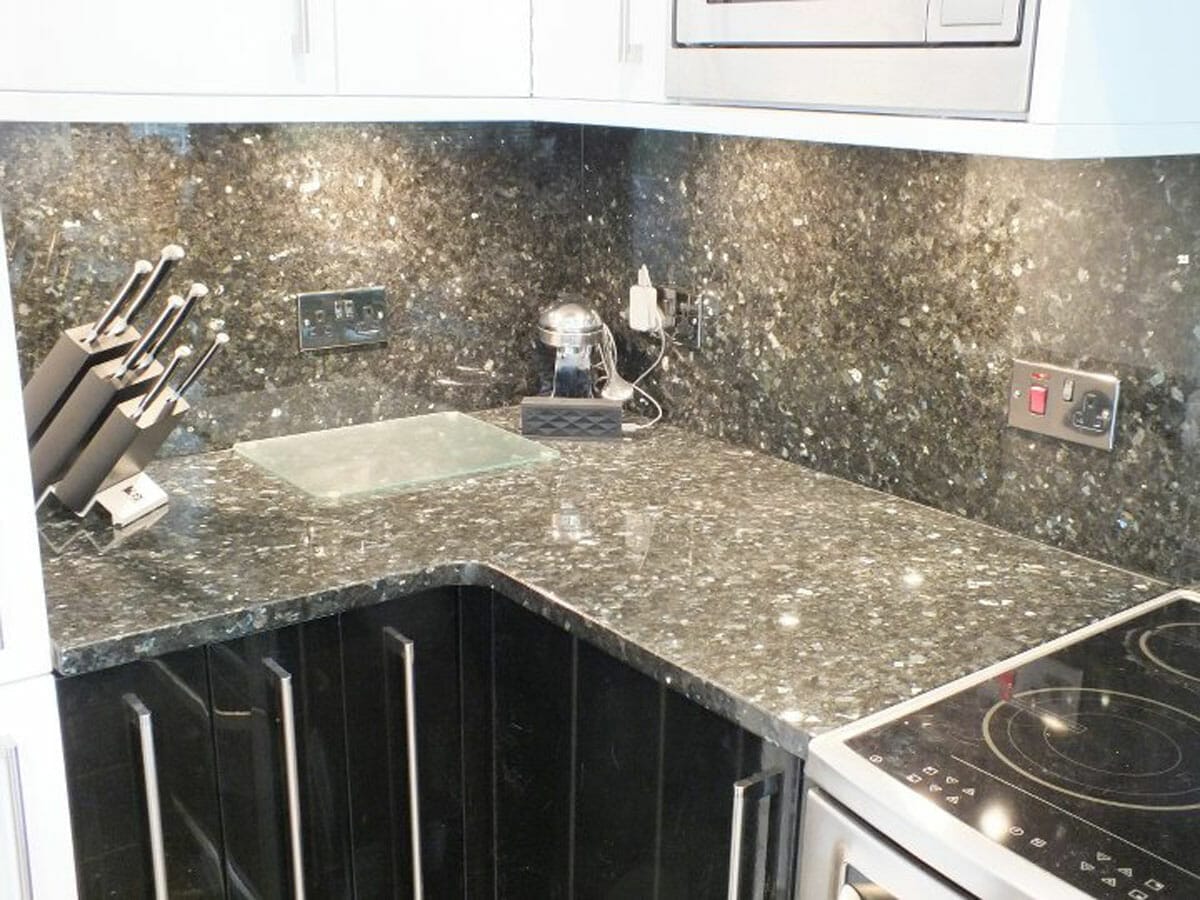 Black Granite Splashback