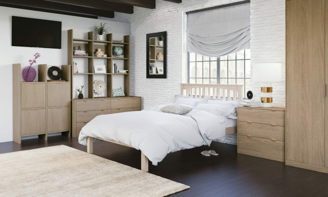 Traditional Bedroom With Wooden Finish