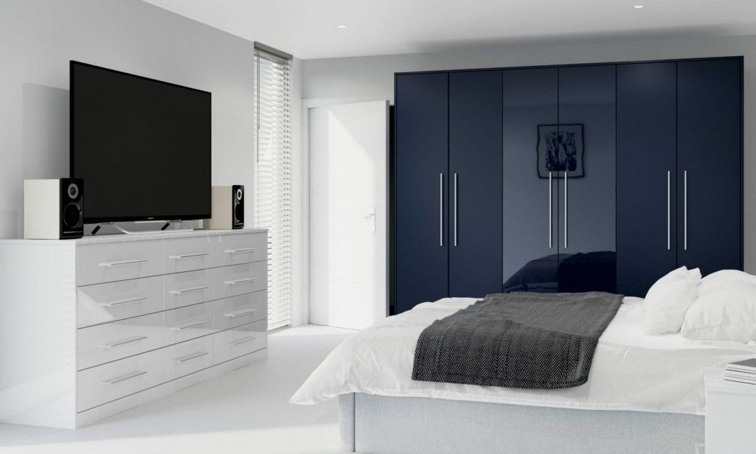 Contrasting Modern Bedroom