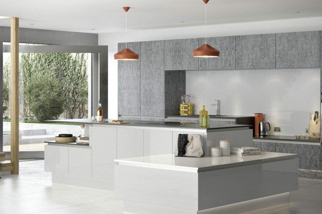 Gloss Handleless Kitchen White Devon Gloss Handleless Kitchen White Devon
