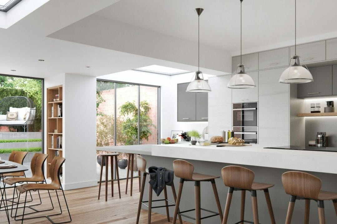 Modern kitchen devon grey